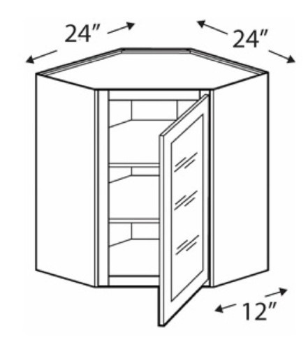 Blue Valley Shaker Espresso Kitchen Cabinet - ESS-WDC2436GD