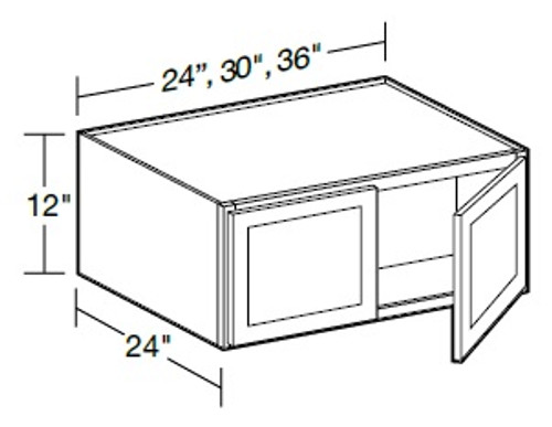 Ideal Cabinetry Napa Blended Cream Wall Cabinet - W242412-NBC