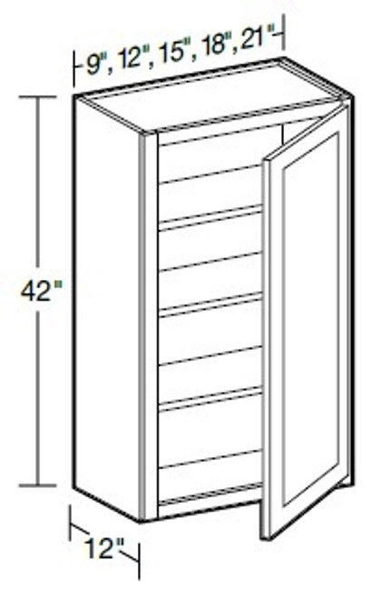 Ideal Cabinetry Napa Blended Cream Wall Cabinet - W1542-NBC