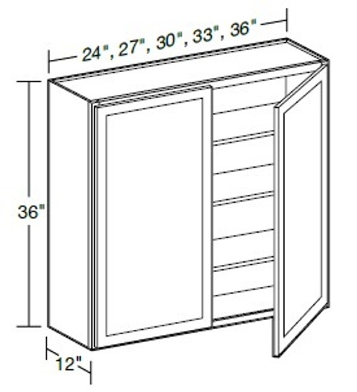 Ideal Cabinetry Napa Blended Cream Wall Cabinet - W3036-NBC