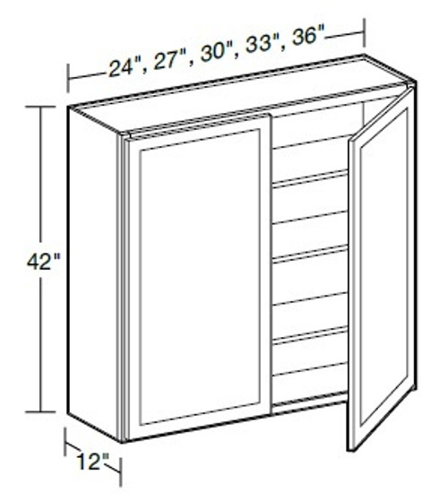 Ideal Cabinetry Napa Blended Cream Wall Cabinet - W3042-NBC