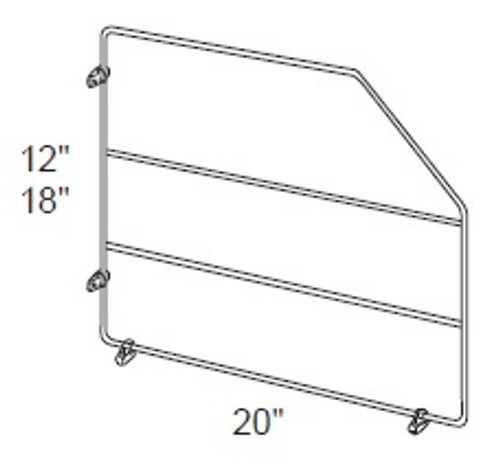 Ideal Cabinetry Napa Blended Cream Tray Dividers - TD12CR-NBC