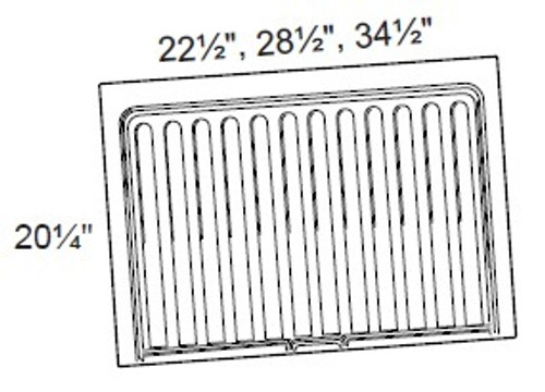 Ideal Cabinetry Napa Blended Cream Deep Vanity Sink Base Liner - VSBL2730-NBC