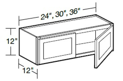 Ideal Cabinetry Hawthorne Cinnamon Wall Cabinet - W2412-HCN