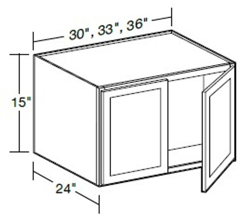 Ideal Cabinetry Hawthorne Cinnamon Wall Cabinet - W362415-HCN