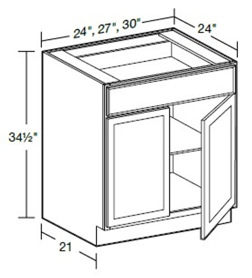 Ideal Cabinetry Hawthorne Cinnamon Base Cabinet - B27-HCN