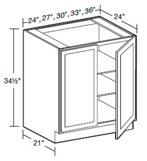 Ideal Cabinetry Hawthorne Cinnamon Base Cabinet - B33FH-HCN