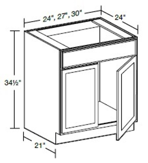 Ideal Cabinetry Hawthorne Cinnamon Base Cabinet - SB30-HCN
