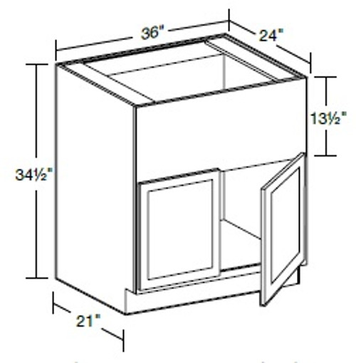 Ideal Cabinetry Hawthorne Cinnamon Base Cabinet - FSB36-HCN