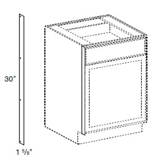 Ideal Cabinetry Hawthorne Cinnamon Heat Shield - Heat-Shield-Black-HCN