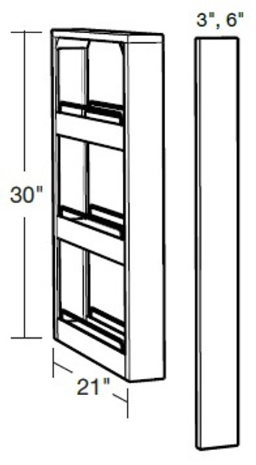 Ideal Cabinetry Norwood Deep Onyx Base Cabinet - BFPO6-NDO