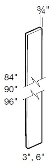 Ideal Cabinetry Norwood Deep Onyx Tall Filler Strips - FS96-NDO