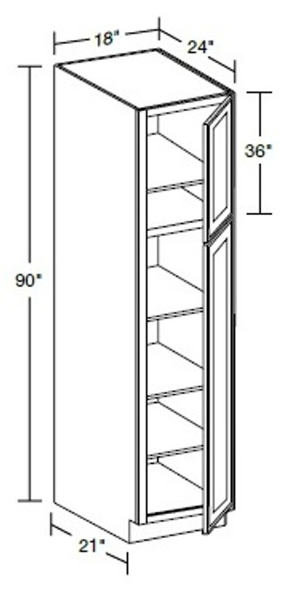 Ideal Cabinetry Nassau Mythic Blue Pantry Cabinet - U182490-NMB