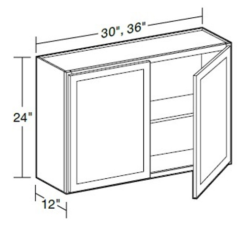 Ideal Cabinetry Fulton Mocha Wall Cabinet - W3624-FMG