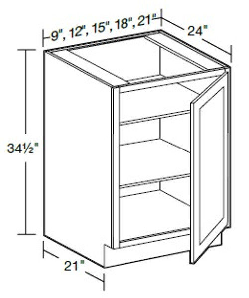 Ideal Cabinetry Fulton Mocha Base Cabinet - B09FH-FMG