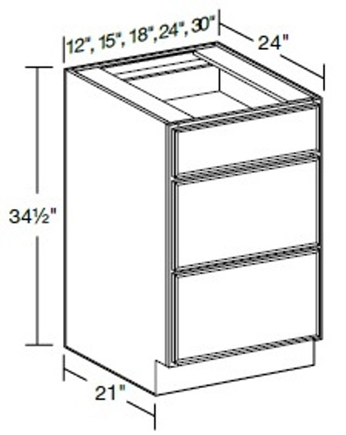Ideal Cabinetry Fulton Mocha Base Cabinet - BD30-FMG