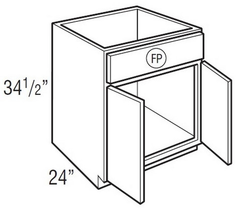 Mantra Cabinetry - Classic Stain - Sink Base Cabinets - SB24-CLASSIC BARK