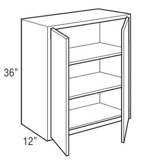 Mantra Cabinetry - Classic Paint - Wall Double Door Cabinets - W3036-CLASSIC SNOW