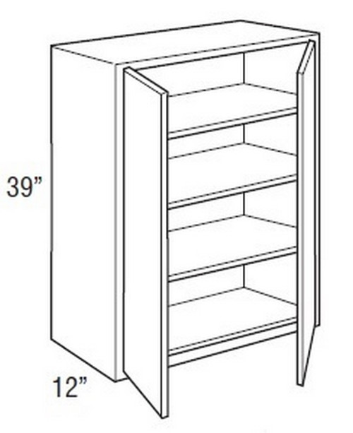 Mantra Cabinetry - Classic Paint - Wall Double Door Cabinets - W3339-CLASSIC SNOW