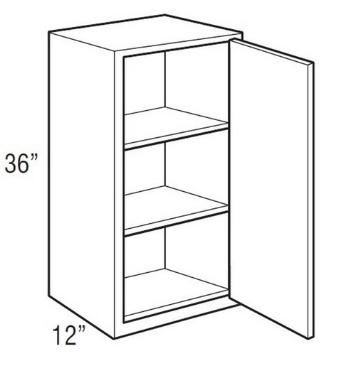 Mantra Cabinetry - Omni Paint - Wall Single Door Cabinets - W936R-OMNI SNOW