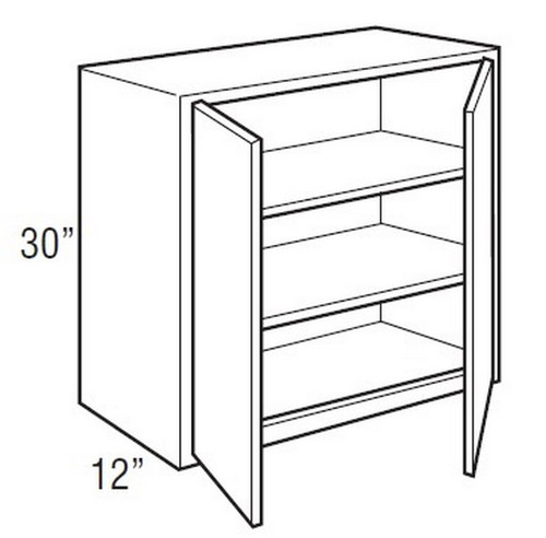 Mantra Cabinetry - Omni Paint - Wall Double Door Cabinets - W3030-OMNI MINERAL