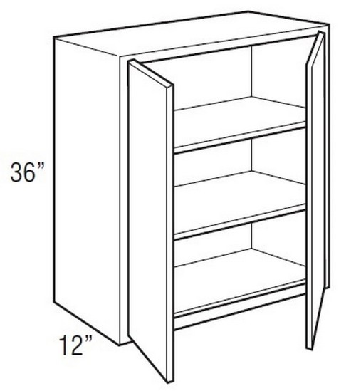 Mantra Cabinetry - Omni Paint - Wall Double Door Cabinets - W3636-OMNI MINERAL