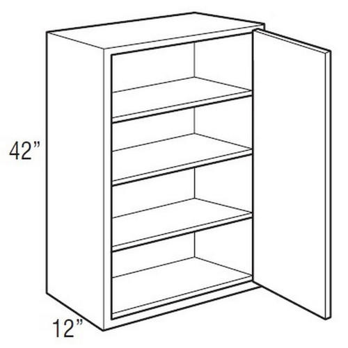 Mantra Cabinetry - Omni Paint - Wall Single Door Cabinets - W1542R-OMNI MINERAL