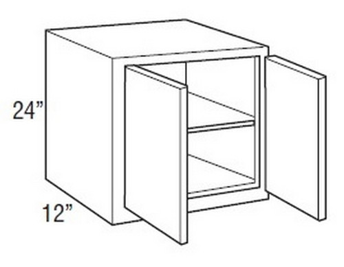 Mantra Cabinetry - Omni Paint - Wall Double Door Cabinets - W3324-OMNI GRAPHITE