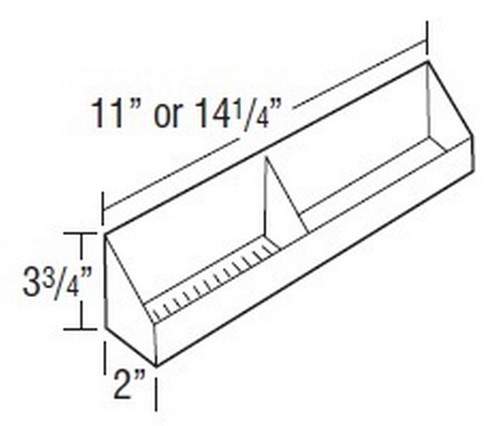 Mantra Cabinetry - Omni Paint - Tilt-Out Trays - TOT18-OMNI GRAPHITE