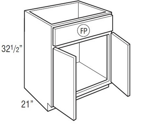 Mantra Cabinetry - Spectra Paint - Vanity Sink Base Cabinets - VSB3032.521-SPECTRA SNOW