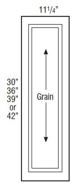 Mantra Cabinetry - Spectra Paint - Wall End Decorative Door Panel Kit - WED1230-SPECTRA SNOW