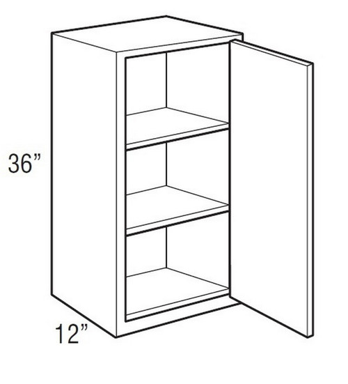 Mantra Cabinetry - Spectra Paint - Wall Single Door Cabinets - W1536R-SPECTRA MINERAL