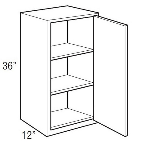 Mantra Cabinetry - Spectra Paint - Wall Single Door Cabinets - W1836R-SPECTRA MINERAL