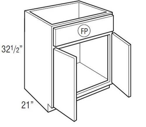 Mantra Cabinetry - Spectra Paint - Vanity Sink Base Cabinets - VSB3632.521-SPECTRA MINERAL