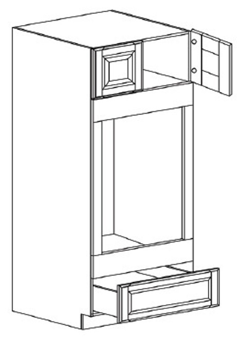 Life Art Cabinetry - Double Oven Tall Cabinet - DOC3396 - Princeton Creamy White