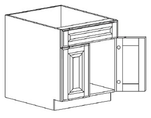 Life Art Cabinetry - Sink Base Cabinet - SB39 - Princeton Off White