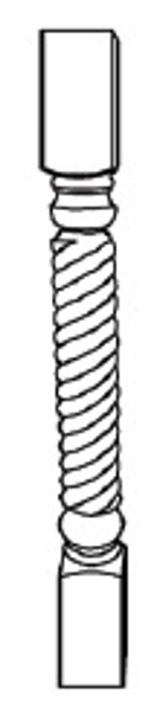 Life Art Cabinetry - Spool-Rope - SPOOL(RP)3.5 - Lancaster White