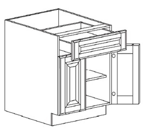 Life Art Cabinetry - Base Cabinet - B39 - Lancaster Stone Wash