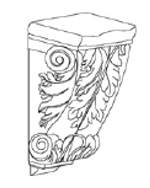 Life Art Cabinetry - Small Corbel - Corbel-S - Lancaster Stone Wash