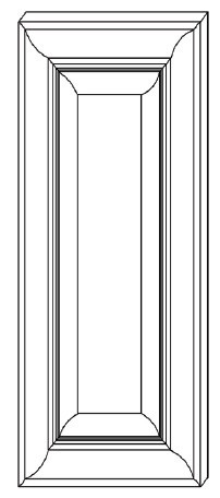 Life Art Cabinetry - Wall Deco Door Panel - D1230W - Anchester Espresso