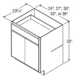 Aristokraft Cabinetry Select Series Dayton Birch Base Cabinet B30B
