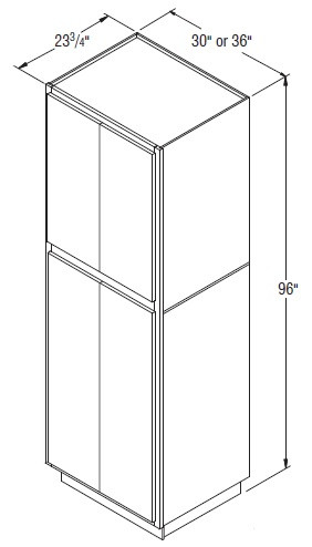Aristokraft Cabinetry Select Series Dayton Birch Utility Cabinet U3096B