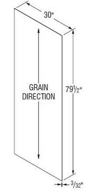 Aristokraft Cabinetry Select Series Dayton Birch SCR Back BACKSCR36NAT