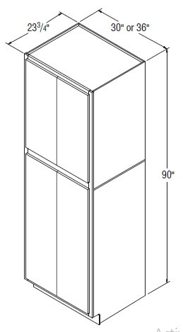 Aristokraft Cabinetry All Plywood Series Dayton Birch Utility Cabinet U3090B