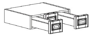 Life Art Cabinetry - Wall Spice Drawer Cabinet - WSD1806 - Anchester Gray