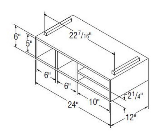 Aristokraft Cabinetry All Plywood Series Dayton Birch Organizer Shelf ORG24