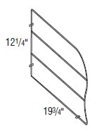 Aristokraft Cabinetry All Plywood Series Dayton Birch Chrome Tray Divider Kit CTDK