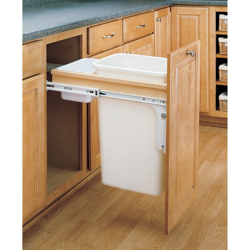 Rev-A-Shelf - 4WCTM-1550DM-1 - 50 Qrt Top mount Waste Container (1-1/2" faceframe)