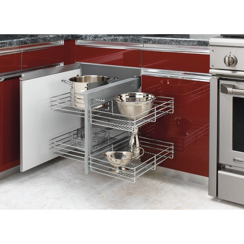 Rev-A-Shelf - 5PSP-15-CR - 15" Chrome Blind Corner Organizer