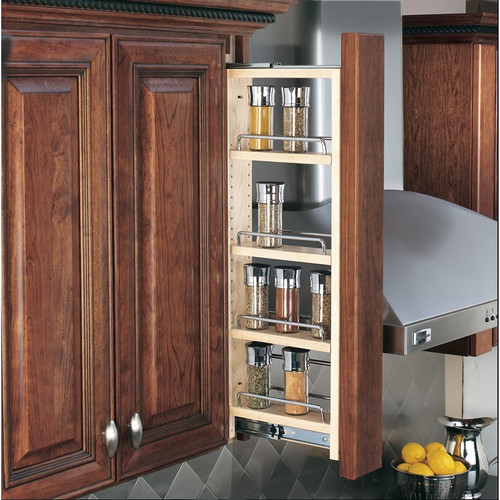 Rev-A-Shelf - 432-WFBBSC33-3C - 3" W x 33" H Pull-Out Between Cabinet Wall Filler with Soft-Close